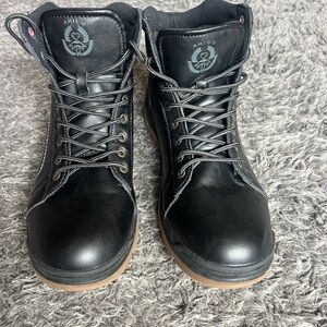 Black Men's Hiking Boots by ahico